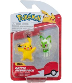 Pokemon Battle Figure - Sprigatito & Pikachu (5 cm)