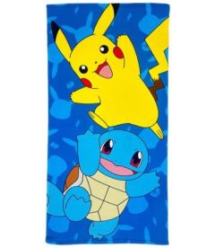 Telo Mare Pokemon - Pikachu & Squirtle (70x140cm)