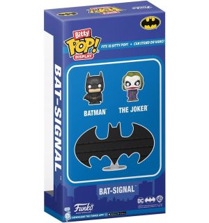 Bitty Pop! Display Batman - Bat-Signal (Display, Batman E Joker)