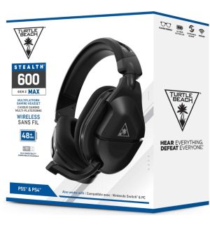 Cuffie Gaming Wireless Stealth 600 Gen 2 MAX (Nera, PS5, PS4, PC, Switch)