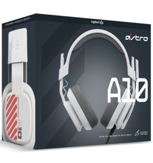 Cuffie Gaming Wired Astro A10 (Bianca, PC, PS5, PS4, Xbox, Switch, Mobile)