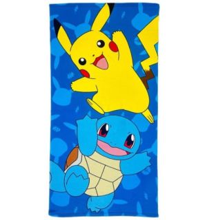 Telo Mare Pokemon - Pikachu & Squirtle (70x140cm)