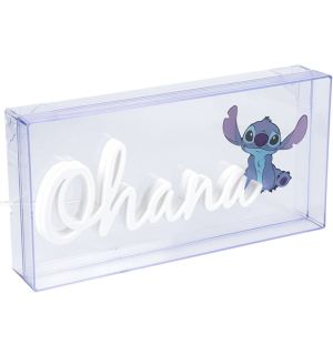 Lampada Disney Lilo & Stitch - Ohana (Neon)