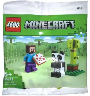 Lego Minecraft - Polybag Steve E Baby Panda