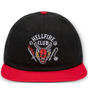 Cappellino Stranger Things - Hellfire Club (Con Visiera, Nero E Rosso)