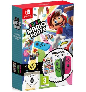 Super Mario Party + Coppia Joy-Con (Neon Verde e Rosa)