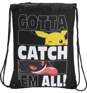 Sacca Zaino Pokemon - Gotta Catch Em All! (Coulisse Con Tasca)