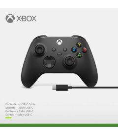 Controller Xbox Wireless + Cavo USB-C (Nero, Series X/S, One, Windows 10)