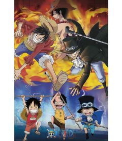 Poster One Piece - Ace Sabo Luffy