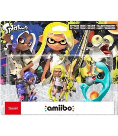 Amiibo Splatoon - Inkling + Octoling + Salmonello