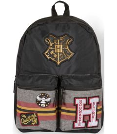 Zaino Harry Potter - Patch (Americano, Nero)