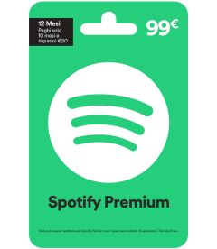 Ricarica Spotify EUR 99 - 12 Mesi