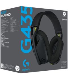 Cuffie Gaming Wireless G435 (Nera e Giallo Neon, PC, PS5, PS4)