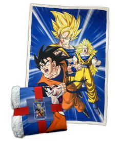 Coperta Sherpa Dragon Ball Z - Goku Transformation