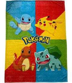 Coperta in Pile Pokemon - Starter (130x180cm)