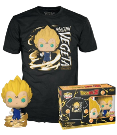 Funko Pop! & Tee Dragon Ball Z - Majin Vegeta (Taglia S)