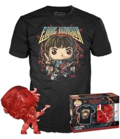 Funko Pop! & Tee Stranger Things - Hunter Eddie With Guitar (Taglia S)