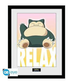 Stampa Pokemon - Snorlax (Con Cornice)