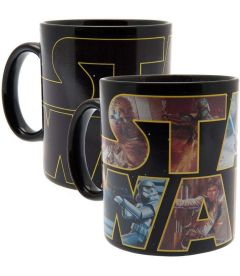 Tazza Star Wars - Logo Personaggi (Termosensibile)