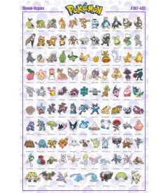 Poster Pokemon - Sinnoh Pokemon