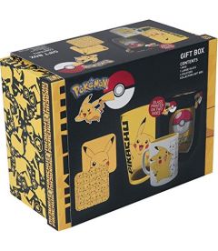 Pokemon - Pikachu (Bicchiere, Tazza, 2 Portabicchiere)