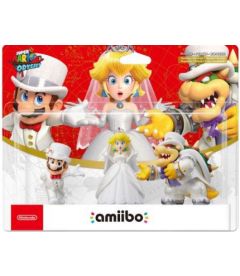 Amiibo Super Mario Odyssey - Mario + Peach + Bowser Wedding Trio Pack