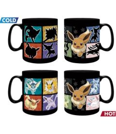 Tazza Pokemon - Evoluzioni Di Eevee (Termosensibile)