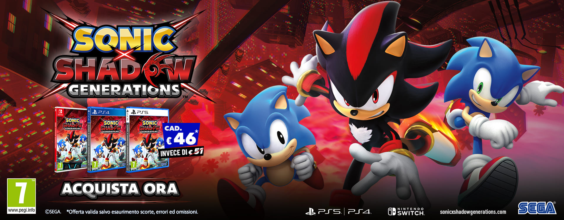 Acquista ora Sonic x Shadow Generations