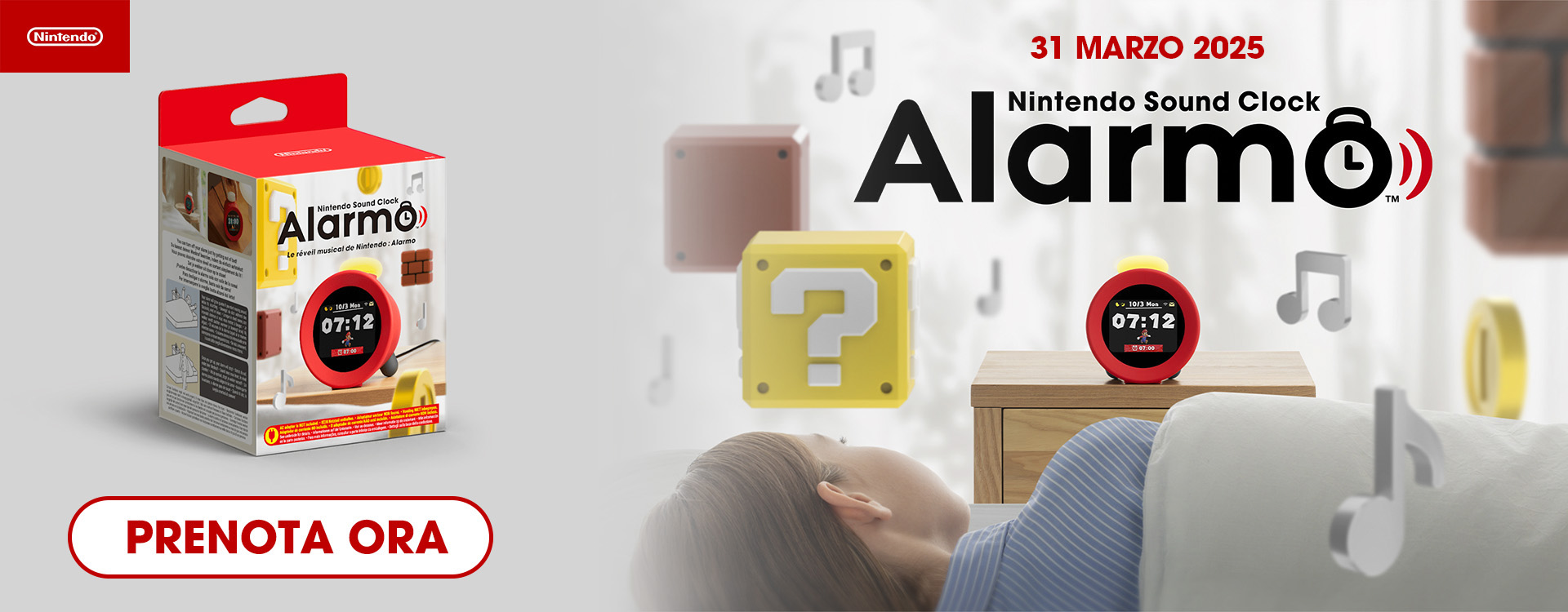 Prenota ora la sveglia Nintendo Alarmo!